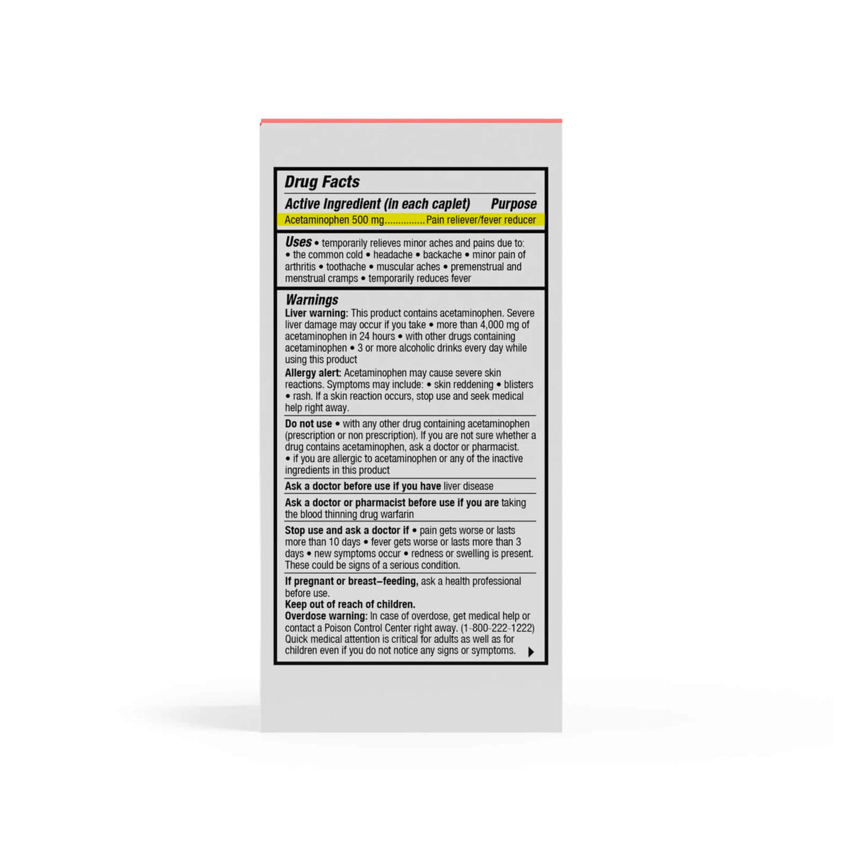 Pain Reliever and Fever Reducer (Acetaminophen) - Vetted