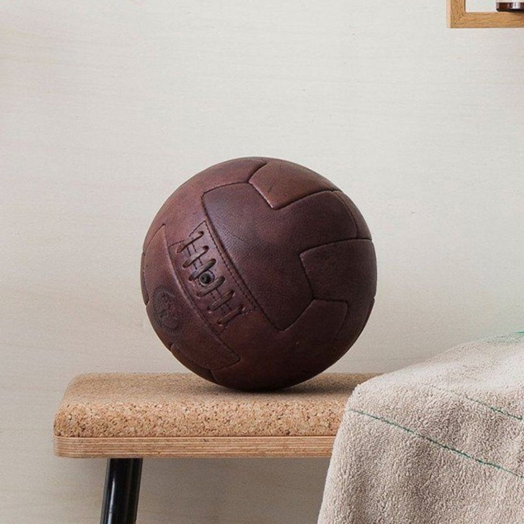 RETRO Brown Leather Soccer ball - My Store