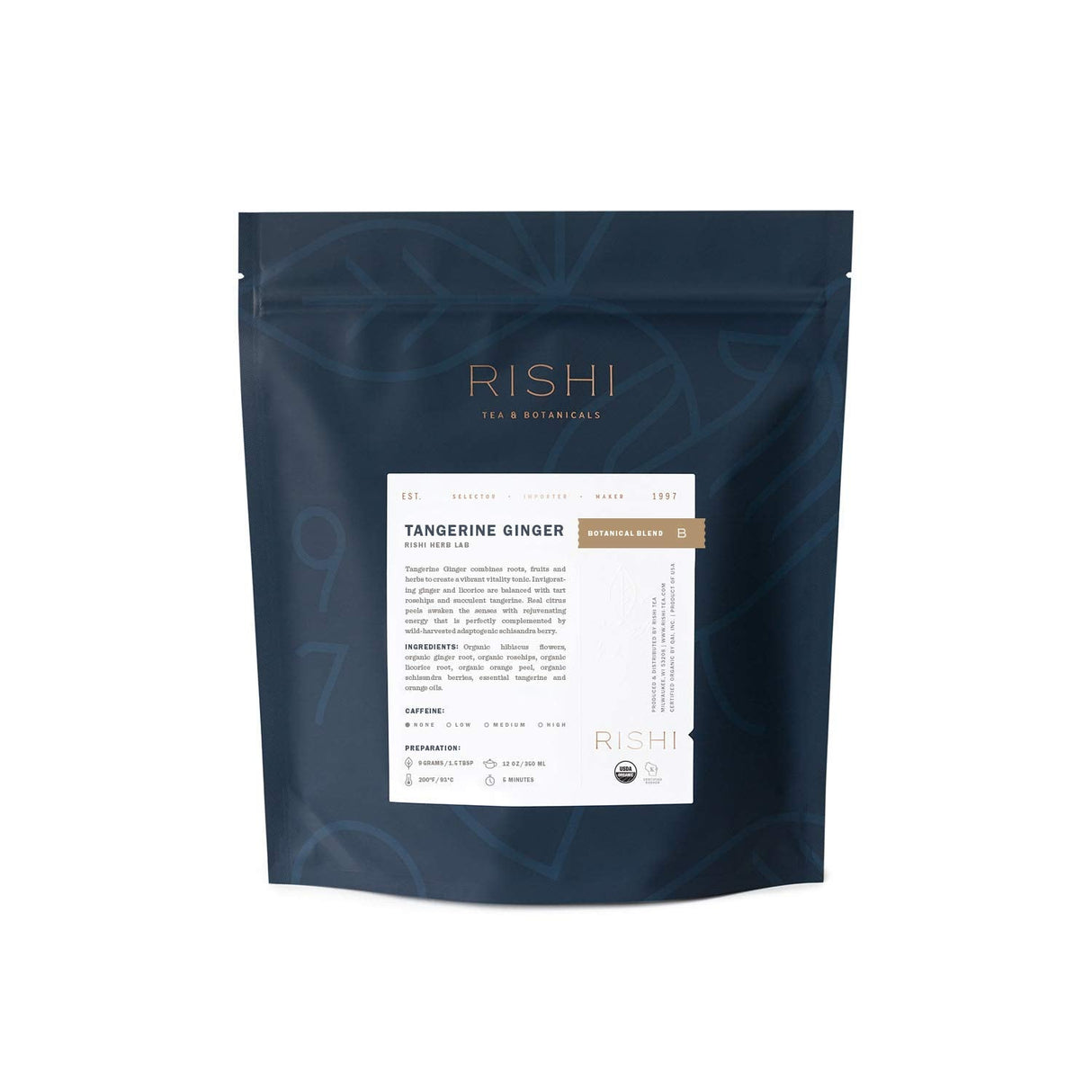 Rishi Tangerine Ginger Herbal Tea - Vetted
