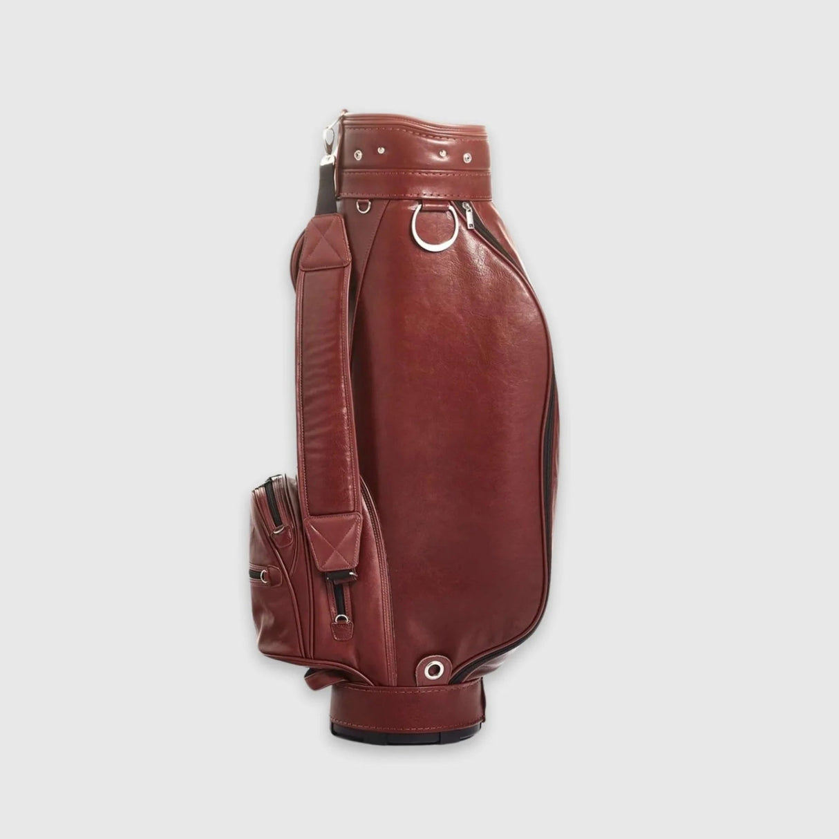 Heritage Brown Leather Golf Bag - Cart - My Store