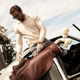 Heritage Brown Leather Golf Bag - Cart - My Store