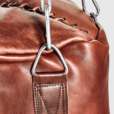 RETRO Heritage Brown Leather Heavy Punching Bag (UN - FILLED) - My Store